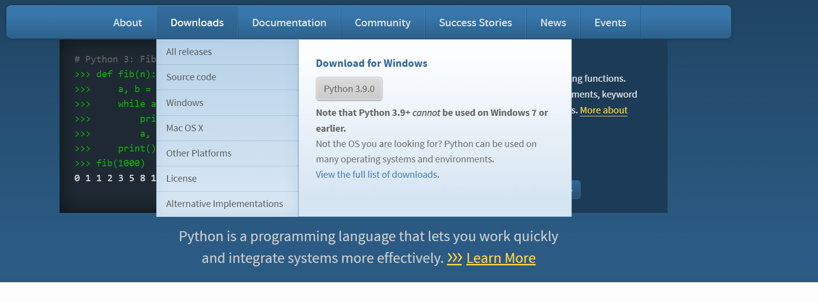 Python download